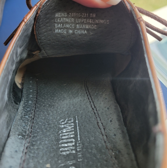 Men's Stacy Adam's leather oxford shoes - Picture 6 of 6